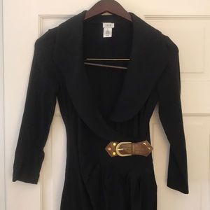 Cache faux wrap dress small